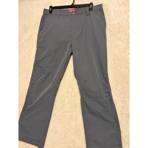 NWT Coleman Men's Cargo Pants Size 36x30 Gray Stretch Tear Resistant Utility
